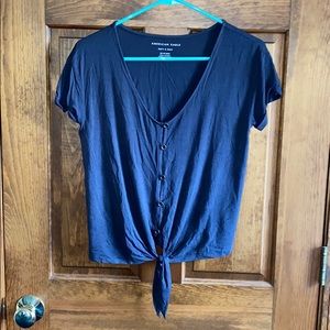 AE Soft & Sexy Button Tee